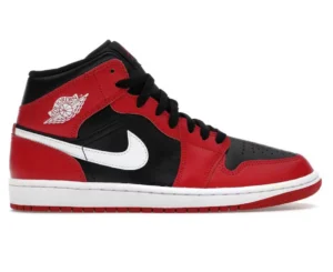 Jordan 1 mid gym rojo negro blanco