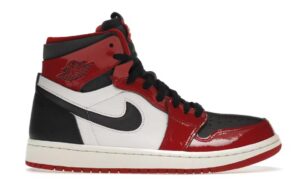 Jordan 1 high zoom Air CMFT de charol en rojo y negro